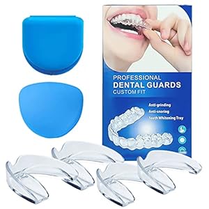 4st Tandspalk Bite Spalk Bite Spalk Bite Bite Spalk Tanden Knarsen Bite Spalk Tanden Night Mouth Guard Voorkomt tandenknarsen en snurken en verbetert de slaapkwaliteit