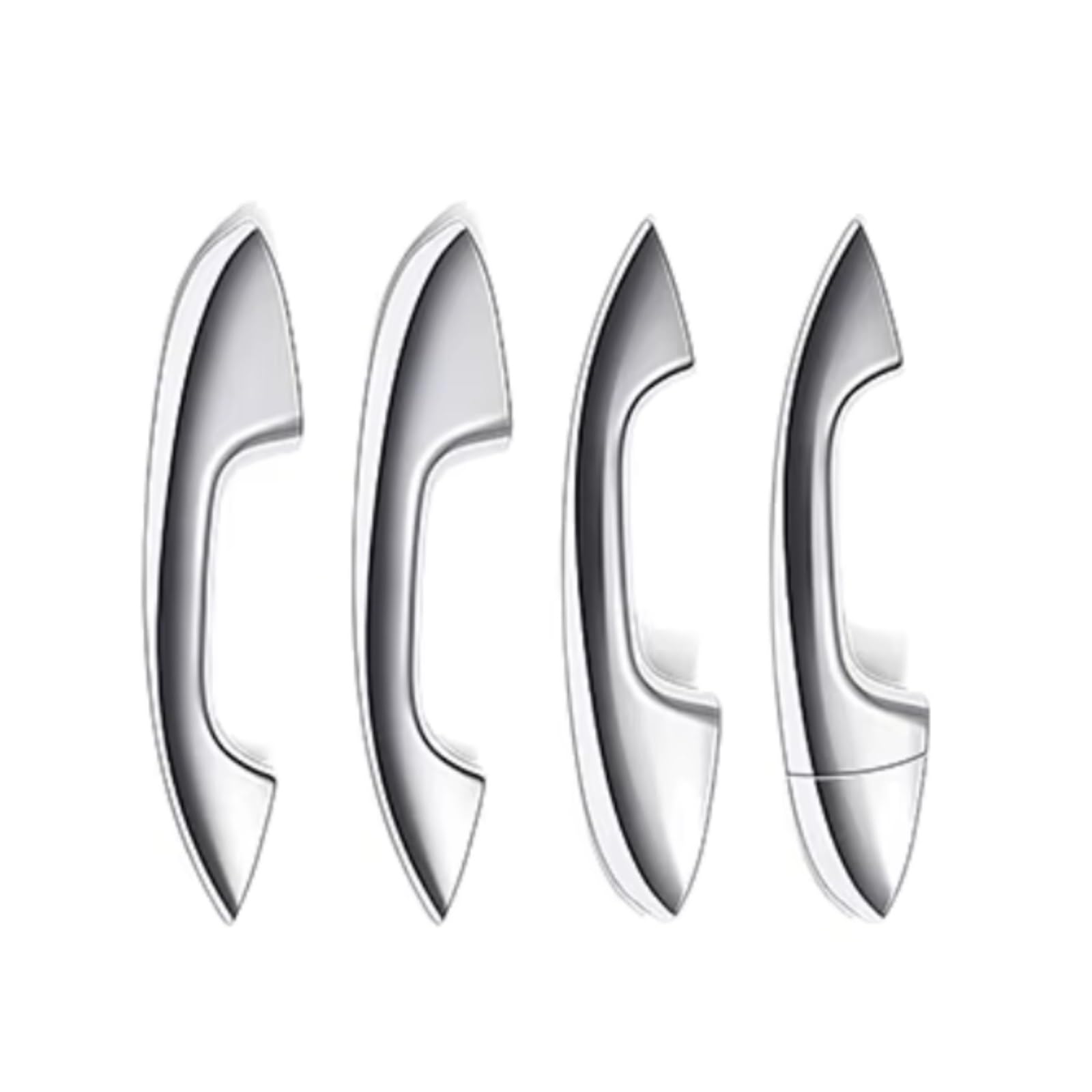 Qdzvalumv Sliver Lhd Car Door Handles Cover Shell Compatible With Benz For W213 2016-2023 For X253 2016-2022 For C118 2020-2024 Car Door Handle Cover Trim Set(Sliver Lhd)