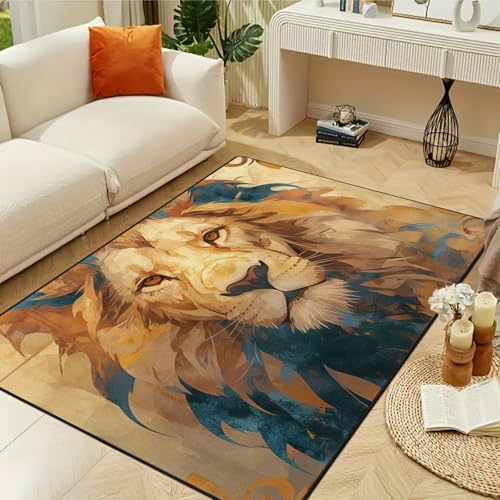 Tapete Decorativo 5x7 Pies Estilo Tropical Leopardo miniatura 5