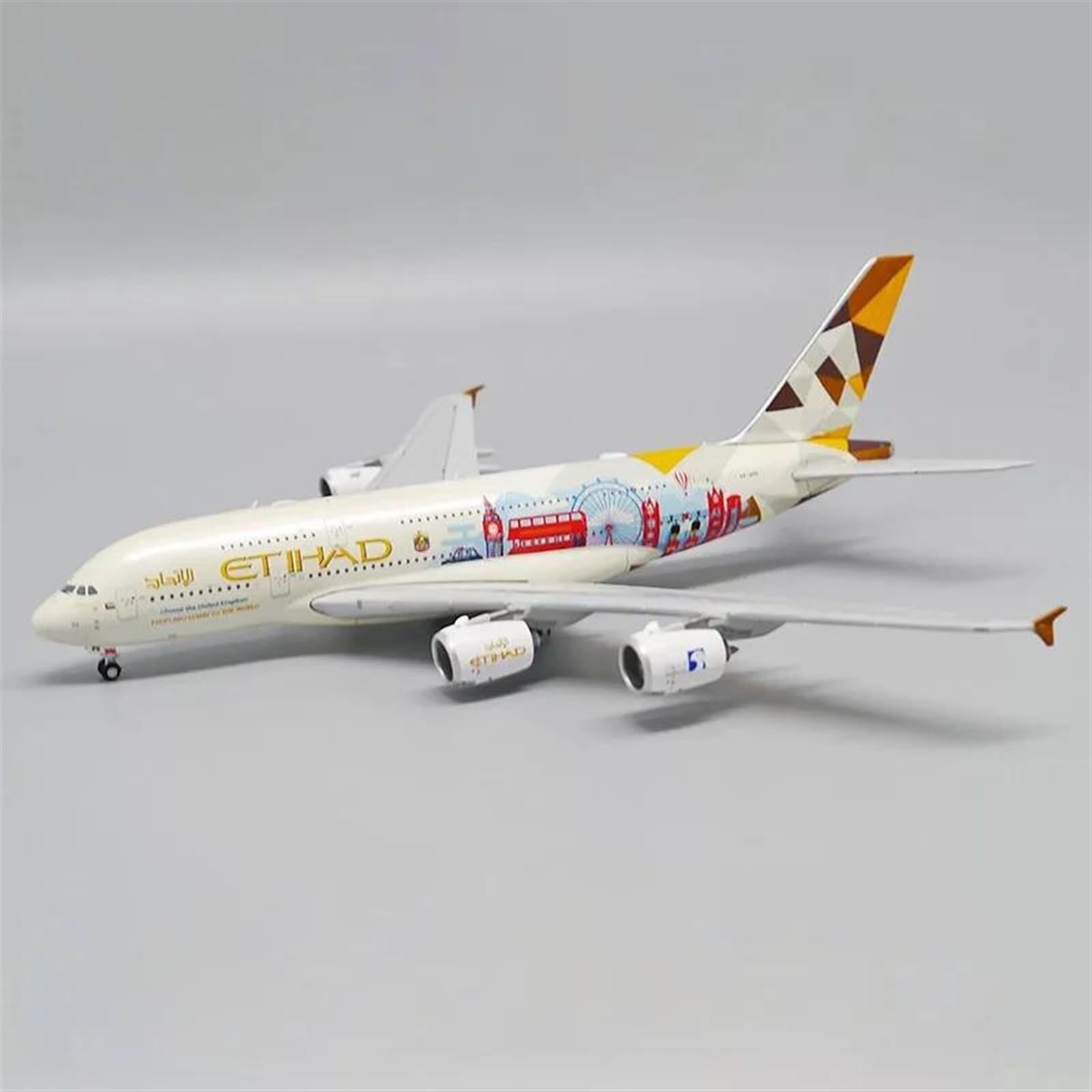Modellini in scala Aerei Diecast In Scala 1 400 Per XX4277 Etihad A380 A6-APE Britannico Pittura In Lega Modello Di Aereo Singolo Aereo Modello Di Aereo