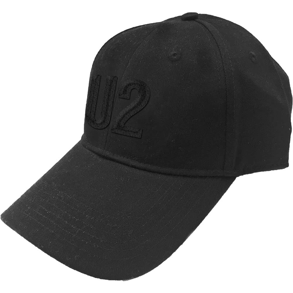 U2 Men's Logo Baseball Cap Adjustable Black