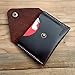Handmade Leather Credit Card Holder Coin Purse Front Pocket Wallet Thin Wallet Slim Wallet Handmade Pouch (Coffee)