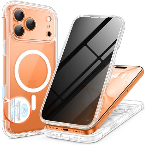 Anti-espion coque iPhone 17 Pro Max protège votre vie privée avec écran confidentiel