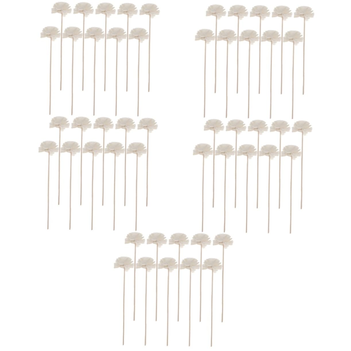 ABOOFAN 50 Stück Blumen der Aromatherapie Öl-Diffusor-Sticks Raumdiffusor duftstäbchen büroartikel Decor ätherisches Öl Blumen-Diffusor-Sticks Aromatherapie-Diffusor Rattan Schilf