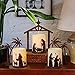 Holiday Nativity Candleholders Christmas Season - A Set Of 3 Flameless Christmas Nativity Scene Candles, Holiday Home Decor Accents