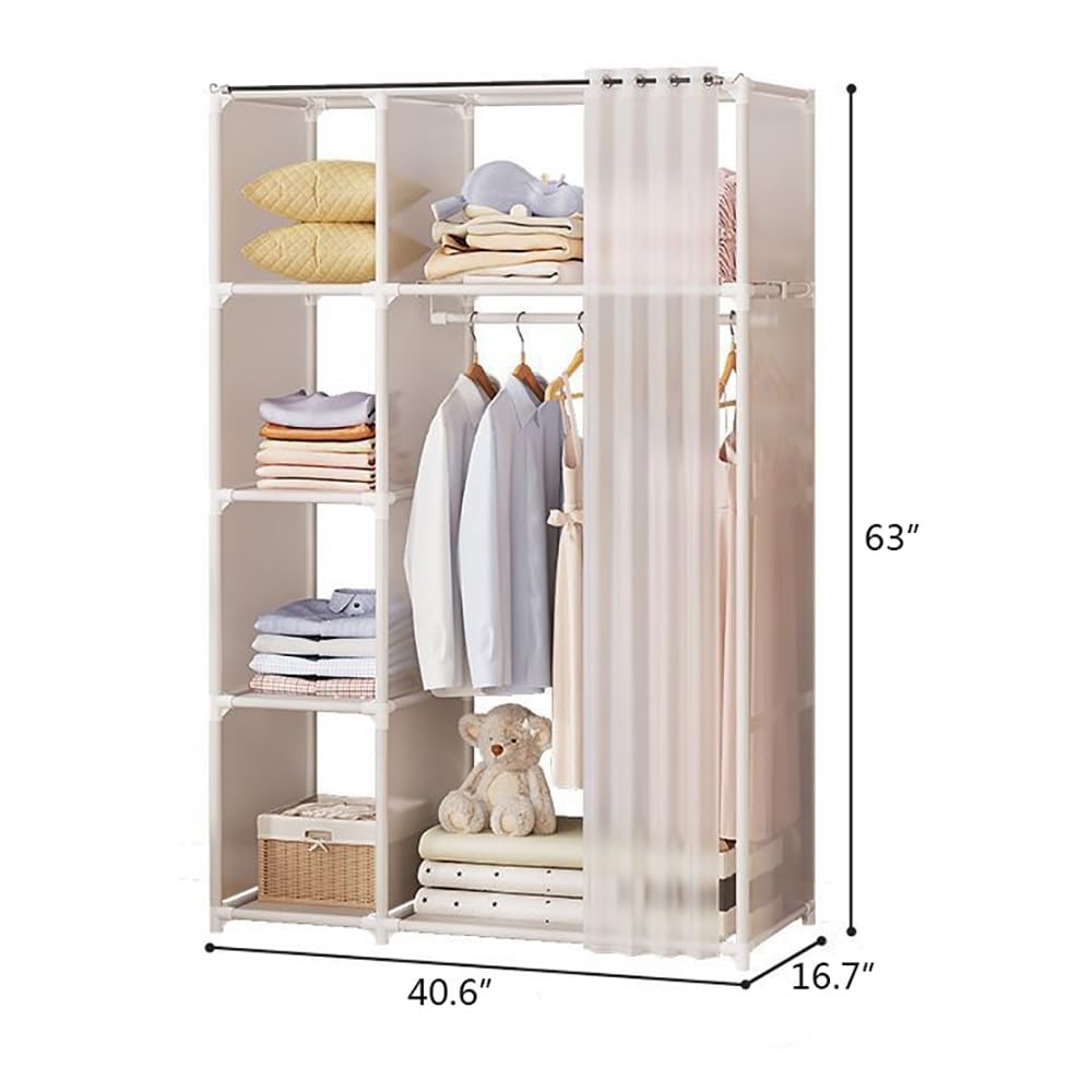 Cajonera Para Recamara SONGMICS Armario Portátil, Organizador De