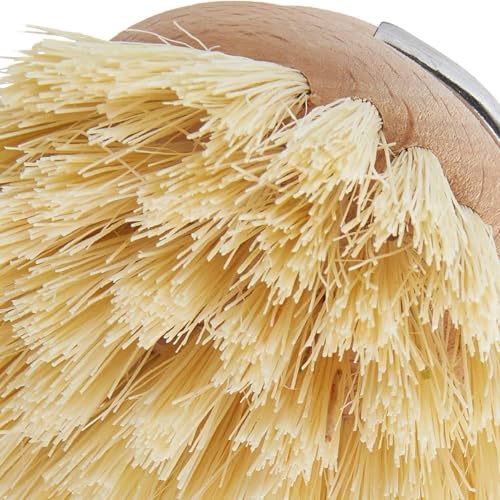 Image of Kuchenprofi 4-Pack Replacement Brush Heads for Classic Dish Washing Brush | solid beechwood with agave fiber bristles, compostable and plastic free, fits kitchen sink scrubber, handle sold separately