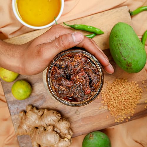 Image of Grameen Chator Jackfruit Pickle - 500g (Pack Of 1) | Authentic Homemade Traditional Achar |No Artificial Preservatives| Authentic Less Oil Achar | Sun Dried - Spicy & Tangy