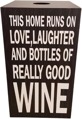 Caja ahorradora de corcho de vino gran regalo para amantes del vino mujeres amigos vacaciones inauguración de la casa ocasiones especiales Soporte
