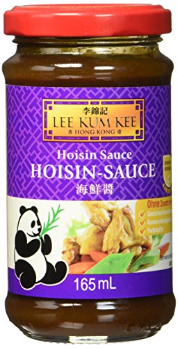 Lee Kum Kee Hoi Sin Sauce (aus China, süß, pikant, ohne Glutamat, ohne Konservierungsstoffe, ohne Farbstoffe, vegan) 1 x 165 ml