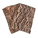 Angoily 2 Stück Korkrinde Korkplatte Terrarium 30 0 cm Baumrinde Terrarium Rückwand Klettermatte Dekoration für Schildkröte Gecko Bartagamen Frosch Korkstück für Nagetiere Reptilien