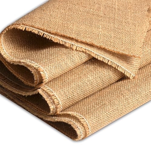 IPEA Tela de Yute Lurex con Filamentos Metalizados color Oro – Dimensiones 150 x 120 cm – Made in Italy – Tejido de Yute en Fibra Natural para Decoraciones, Accesorios, Fiestas, Creaciones, Bricolaje