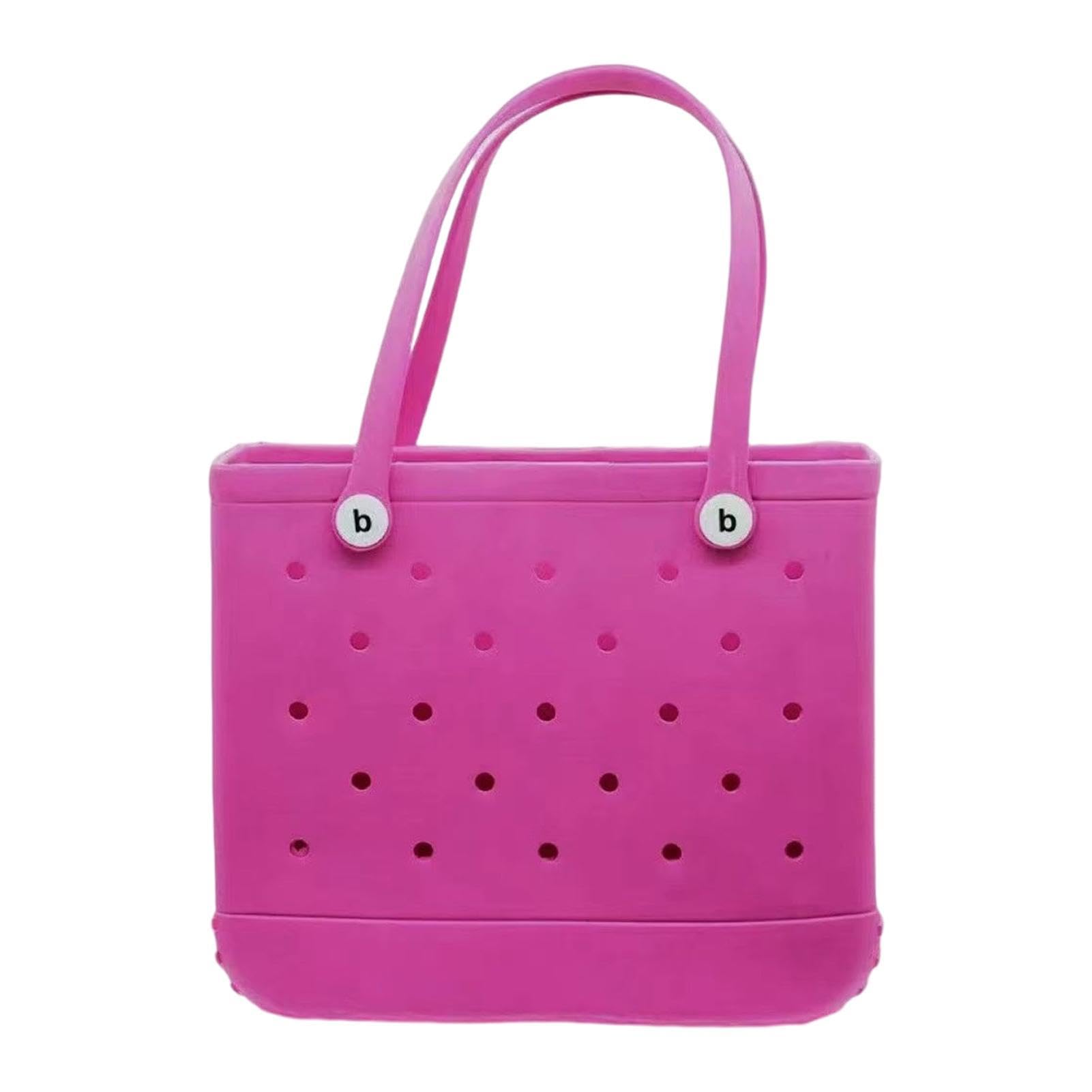 Gdiojnfg Beach Bags For Women, Beach Tote Bag, Rubber Beach Bag, Bag, Waterproof Sandproof Outdoor Tote Bag, Portable Beach Handbag, Travel Tote Bag Handbag For Sports Beach Market Pool