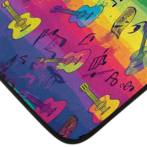 Tapis antidérapant notes de musique grand format lavable en machine - 5