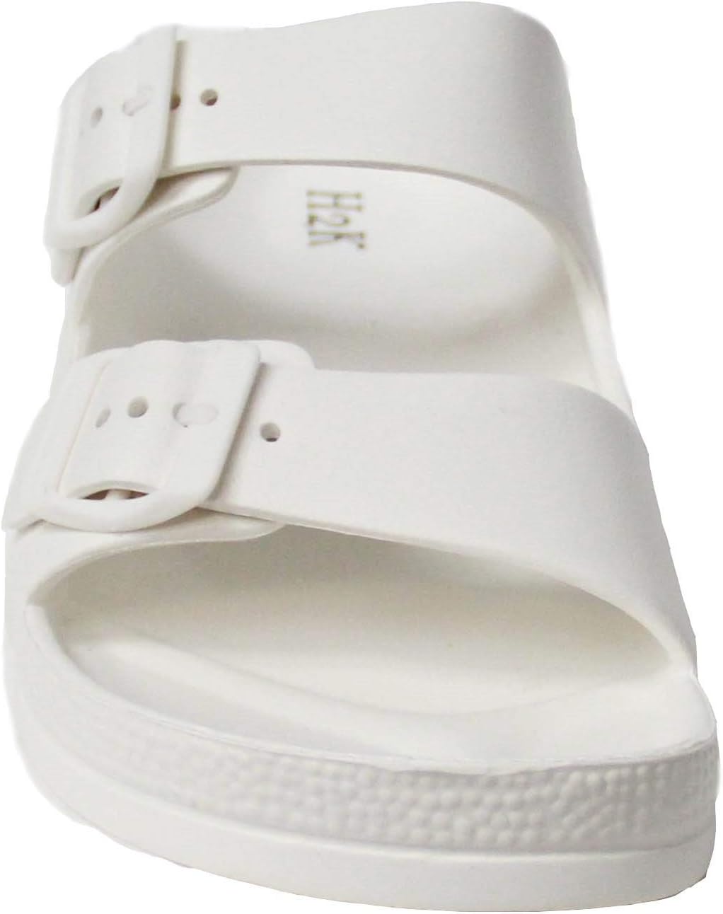 H2K Women's Lightweight Comfort Soft Slides EVA Adjustable Double Buckle Flat Sandals Buddy - Image 2