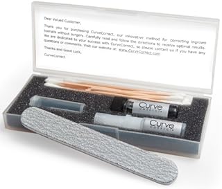 CurveCorrect® Ingrown Toenail Home Treatment | Ingrown toenail Correction kit, Includes Ten Standard toenail Braces.