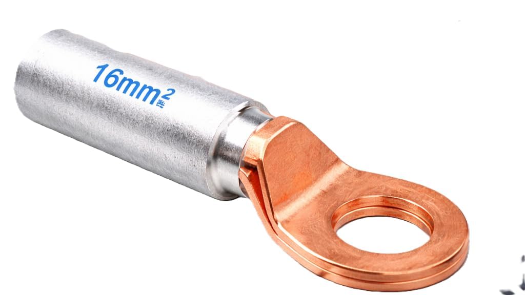 Bimetallic Cable Lug, 16mm², Copper and Aluminium, Ring Terminal, Electrical Connector (1 no.)-picture-14