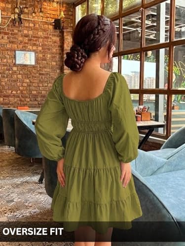 Image of Leriya Fashion Mini Dress for Women | One Piece Dresses for Womens | Stylish Dress for Woman |Mini Dresses Rayon for Women Stylish |Summer Casual Outfit Wear Events, Date & Evening Look
