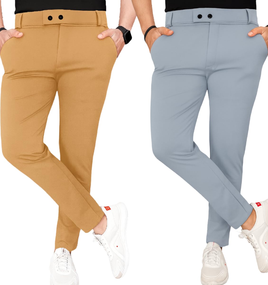 Men's Formal Trousers || Slim Fit Men's Wear Trousers || Stretchable Formal Pant Trousers || Trouser for Men-image-28