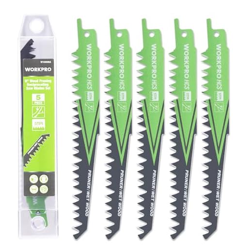 WORKPRO 5-Piece Sabre Saw Blade Set