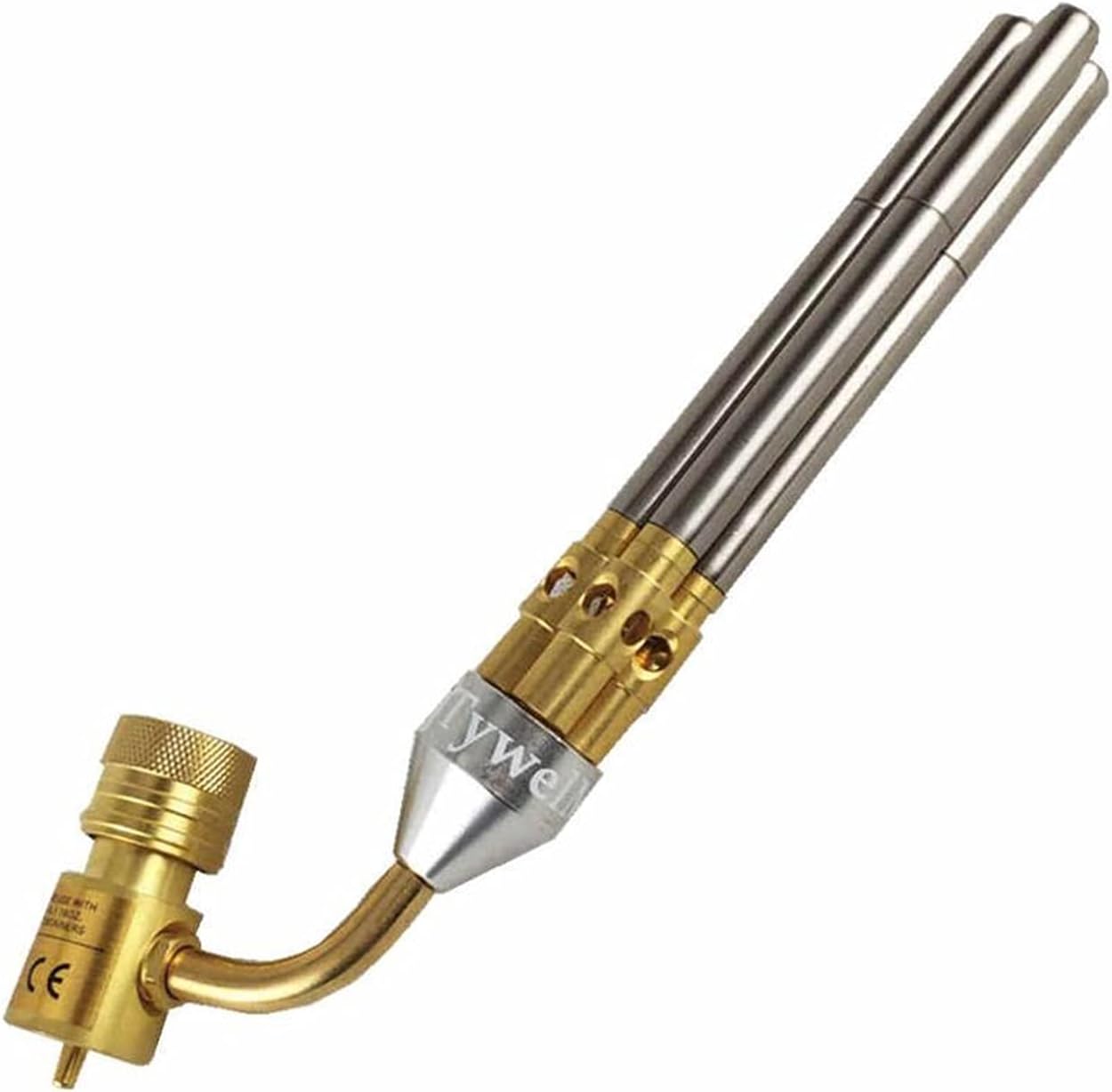 yesQMI Gas Welding Torch Gas Brazing Burner 3 Pipes