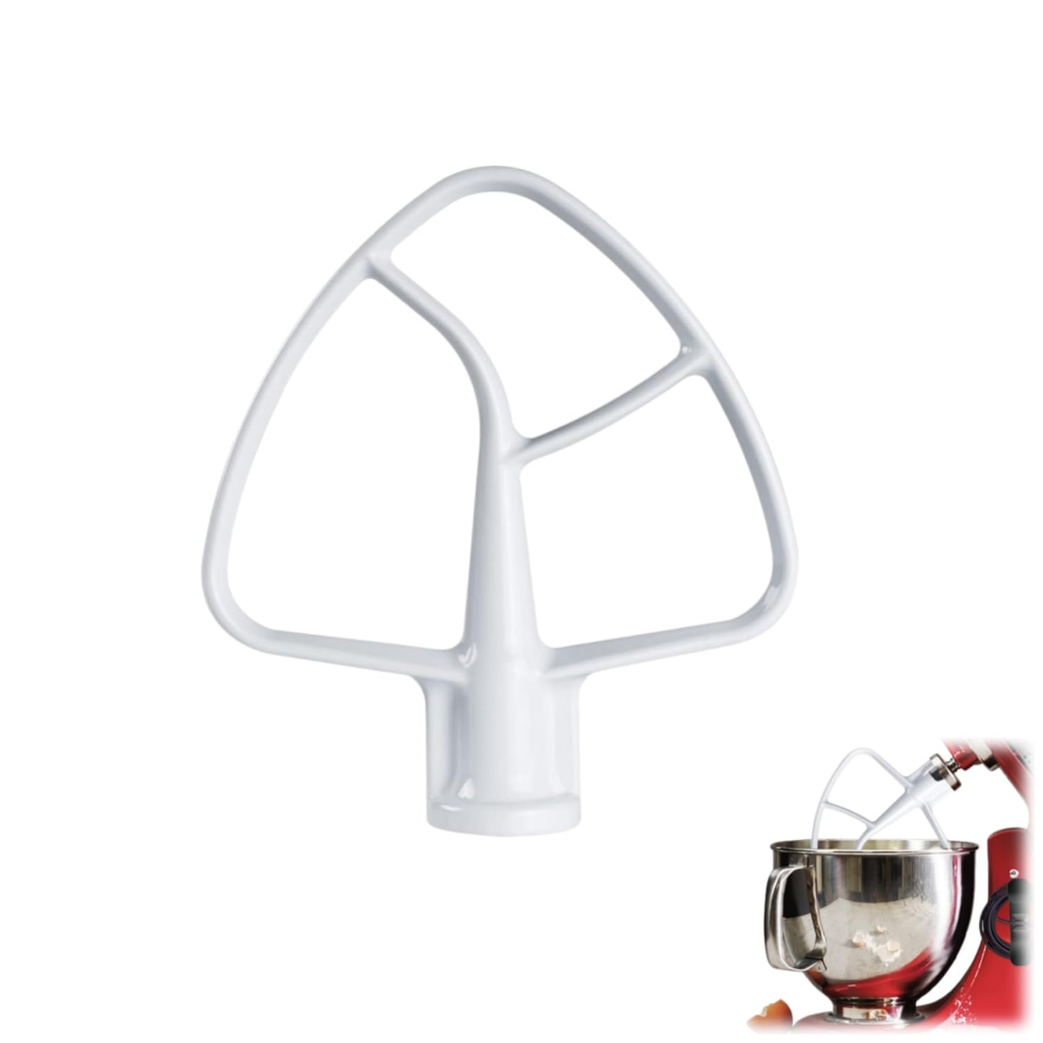 Zpeiran Coated Flat Beater,Flat Beater for 4.5-5 Quart Tilt-Head Stand Mixer,Aluminium Paddle Attachment,Paddle Attachment for Stand Mixer,Stand Mixer Accessories,Pastry Mixing Accessory
