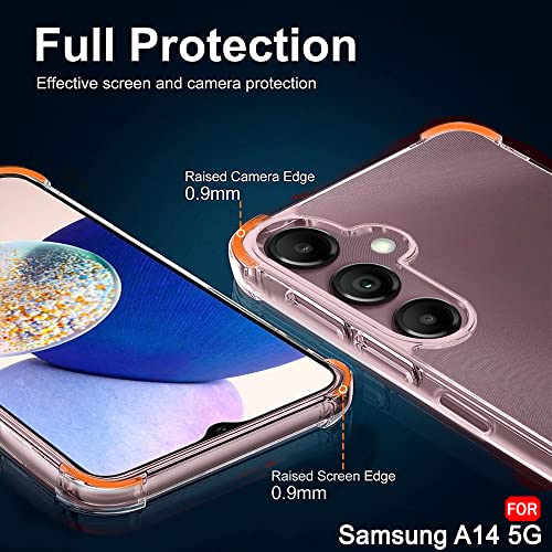 Image of TheGiftKart Transparent Crystal Clear Back Cover Case for Samsung Galaxy A14 4G / A14 5G | Shockproof Soft TPU Case | Cushioned Edges for Ultimate Protection Back Cover Case (TPU, Transparent)