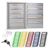 Inkl. 50 farbigen Schlüsselanhängern (10x rot, 10x blau, 10x schwarz, 10x grün, 10x gelb )