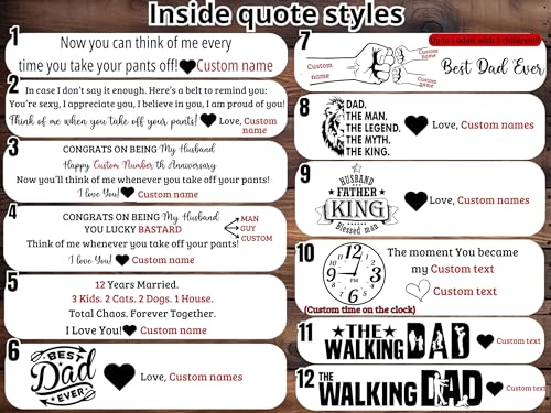 Personalized Christmas Belt Gift For Husband Custom Engraved Leather Belt For Men Wedding Anniversary Christmas Gifts For Boyfriend Father’s Day Valentine Birthday Gift For Dad Brother Or Groomsmen3