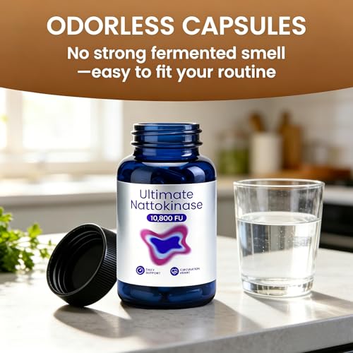 Nattokinase enzyme de soja fermenté sans odeur vegan 2 pièces