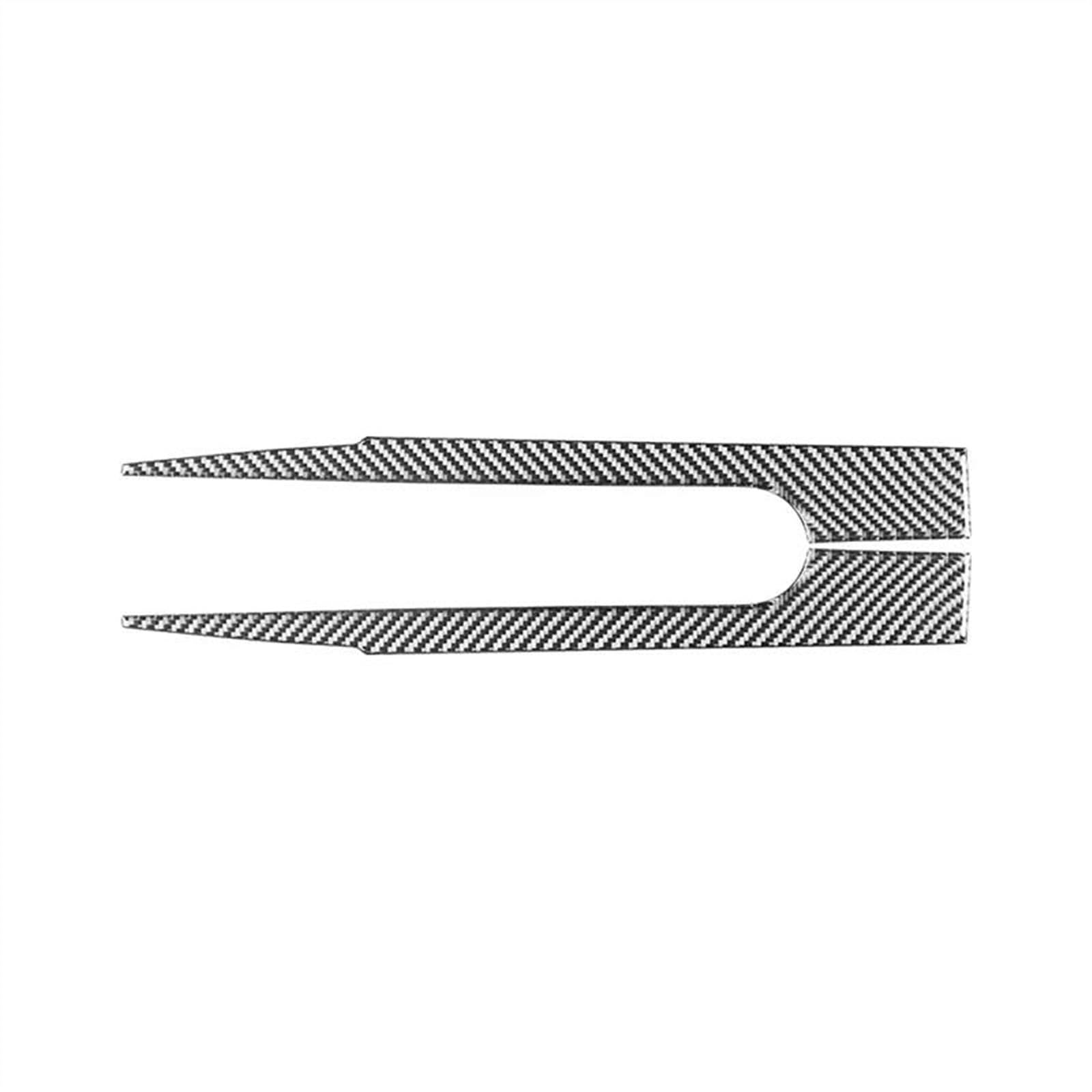 Csspdm Black Carbon Fiber Car Left Of Radio Ac Console Trim Strip Cover Sticker Decal For Ford For Mustang Gt 2005-2009 S197(Black)