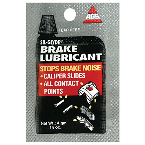 AGS Sil-Glyde Brake Lubricant, Single-Use 4g pouches, pack of 25 (BK-1-25)