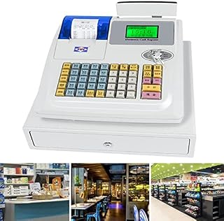Commercial Cash Register with Clear Display, Cash Tray & Thermal Printer - Ideal for Retail Shops, Efficient Payment Processing & Enhanced Customer Experience