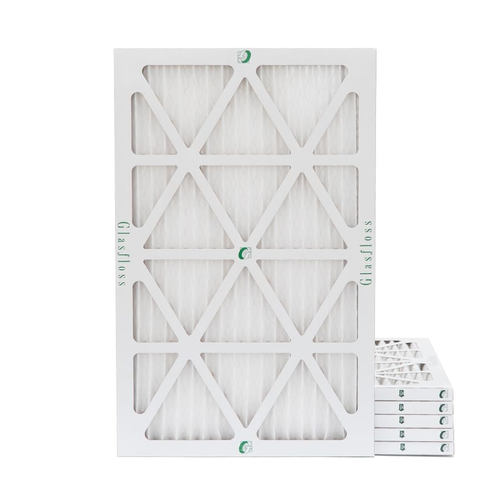 Sponsored Ad - 16x25x1 MERV 10 (FPR 5-6) Pleated Air Filters By Glasfloss. Box of 6. Actual Size: 15-1/2 x 24-1/2 x 7/8