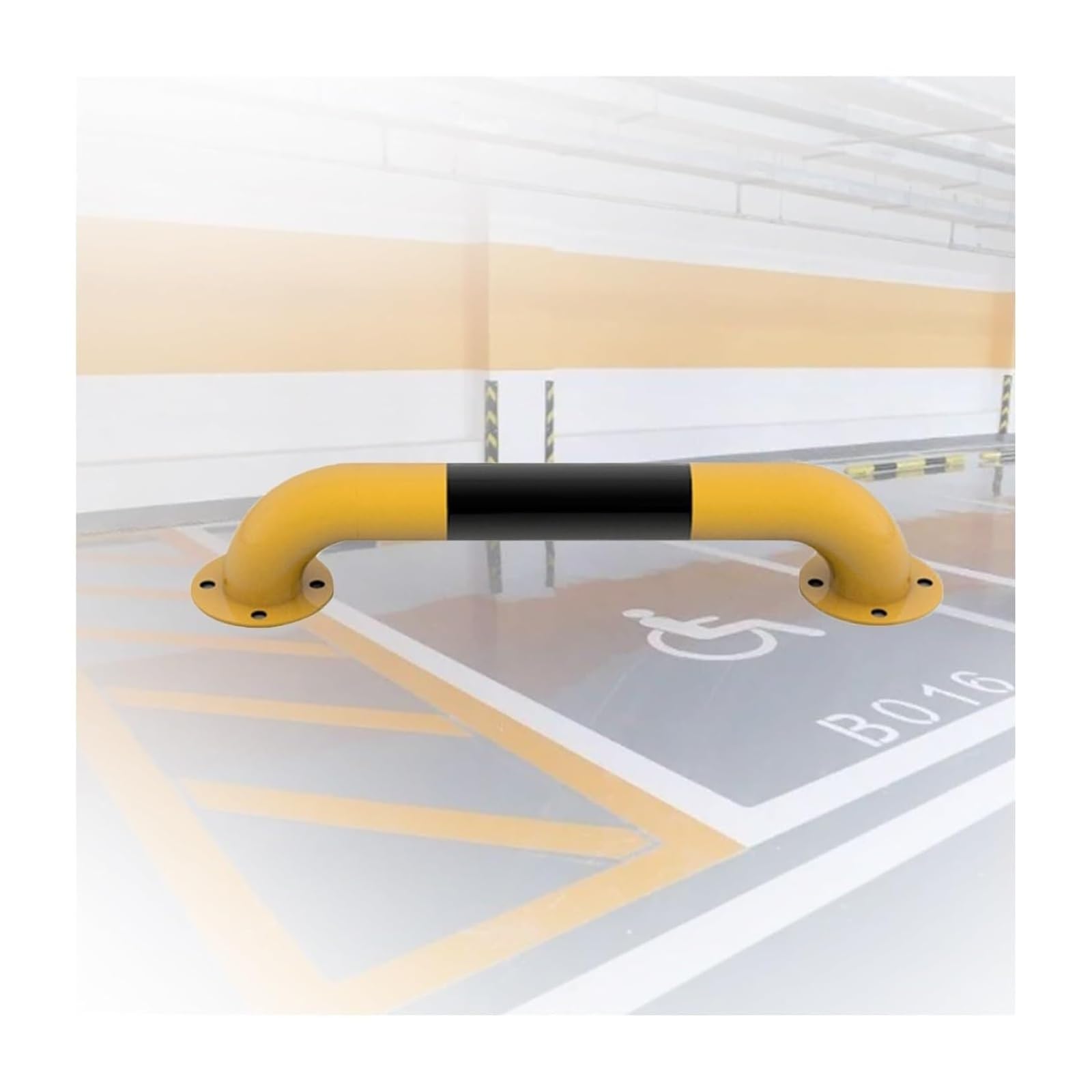 CWCQGH U Shape Security Bollards Small Car Blocker, Parking Space Warning Posts For Garage