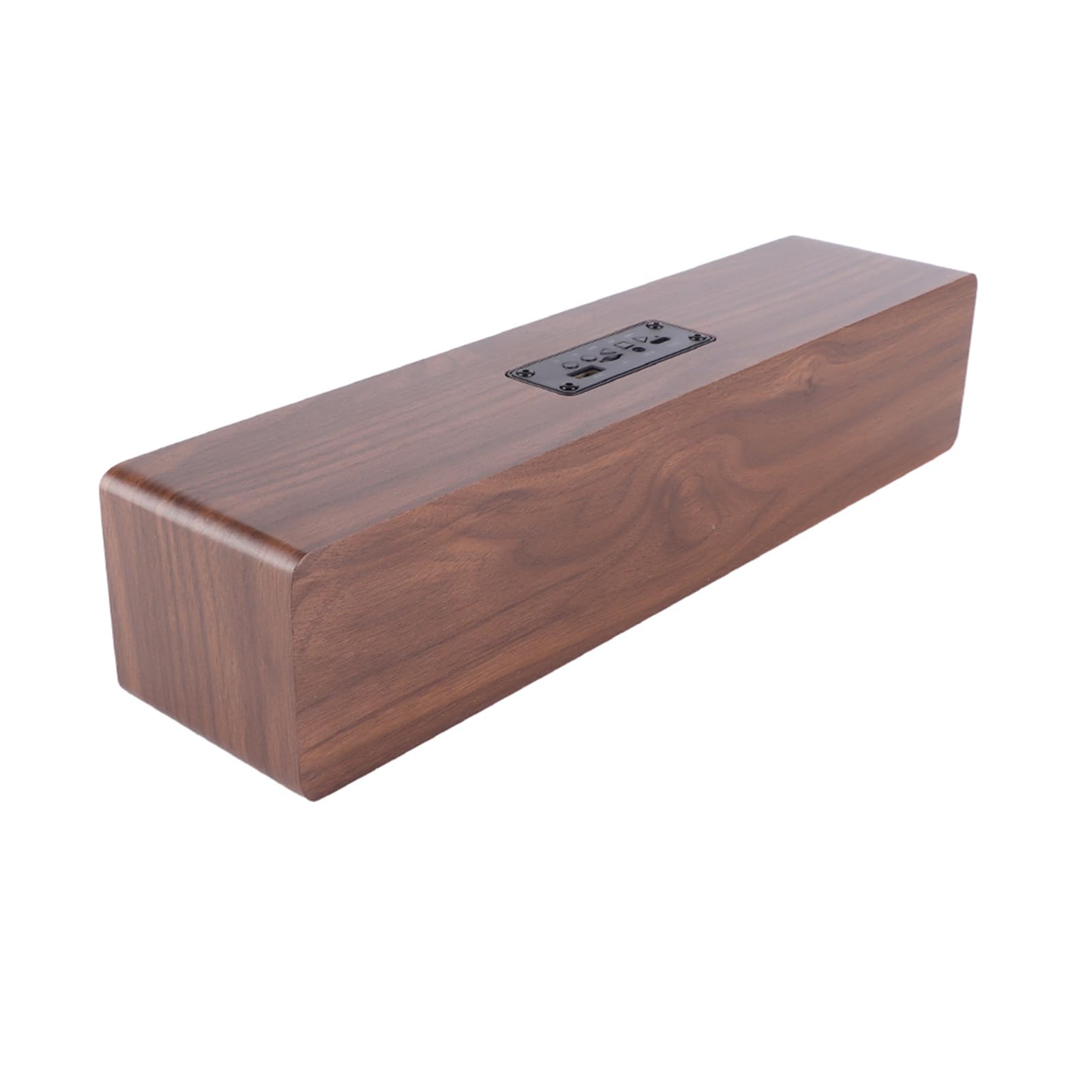 TOPINCN Altavoz Bluetooth de Madera de con Función FM y Despertador para Dormitorio u Oficina
