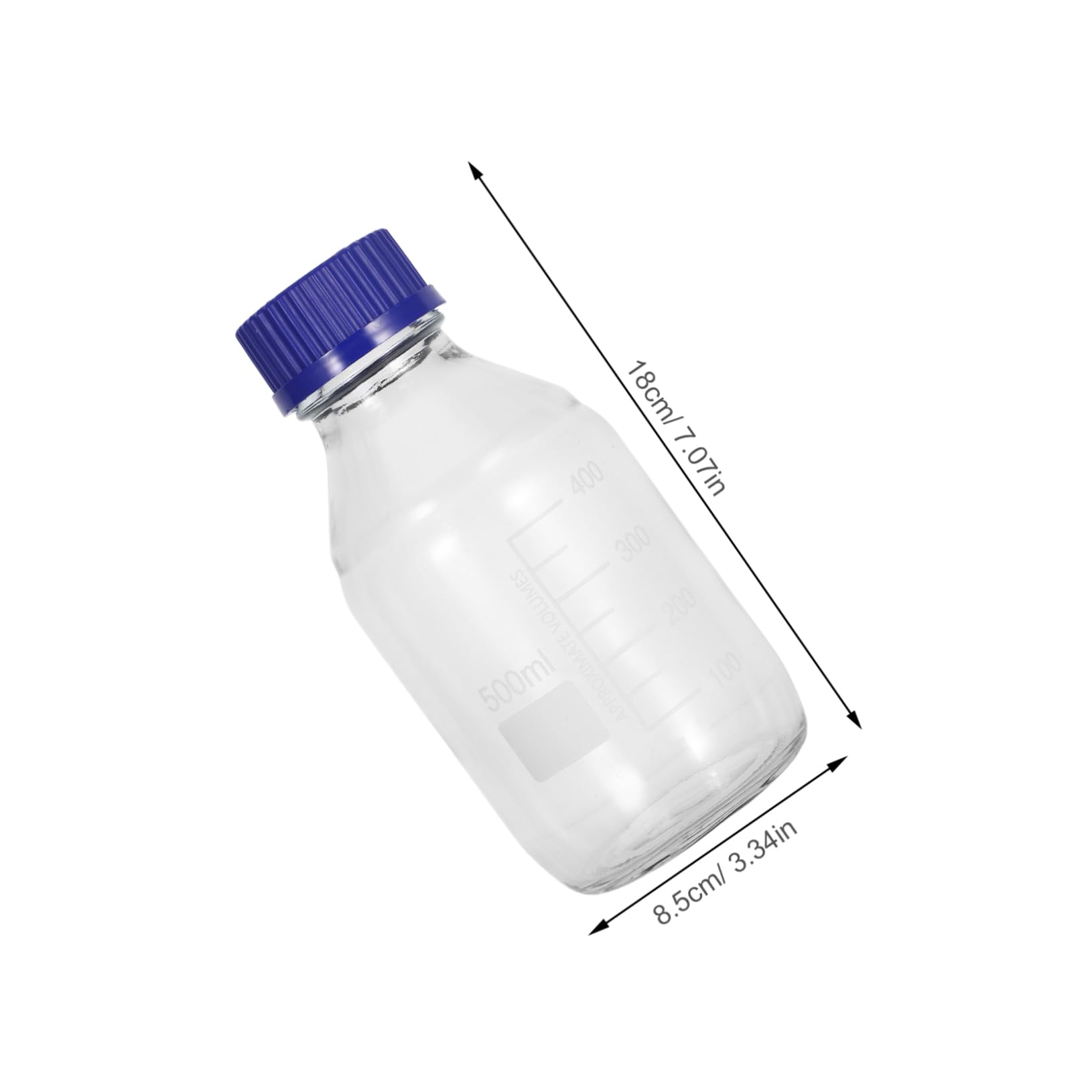 Cabilock 5 Sätze Reagenzflasche Chemisch Flasche Mit Stopfen Kappe Wieder Auffüllbar Medienflasche Mit Deckel Phiole Becher Glasflasche Flaschen Für Laborreagenzien Laborflasche 2 Stück * 5