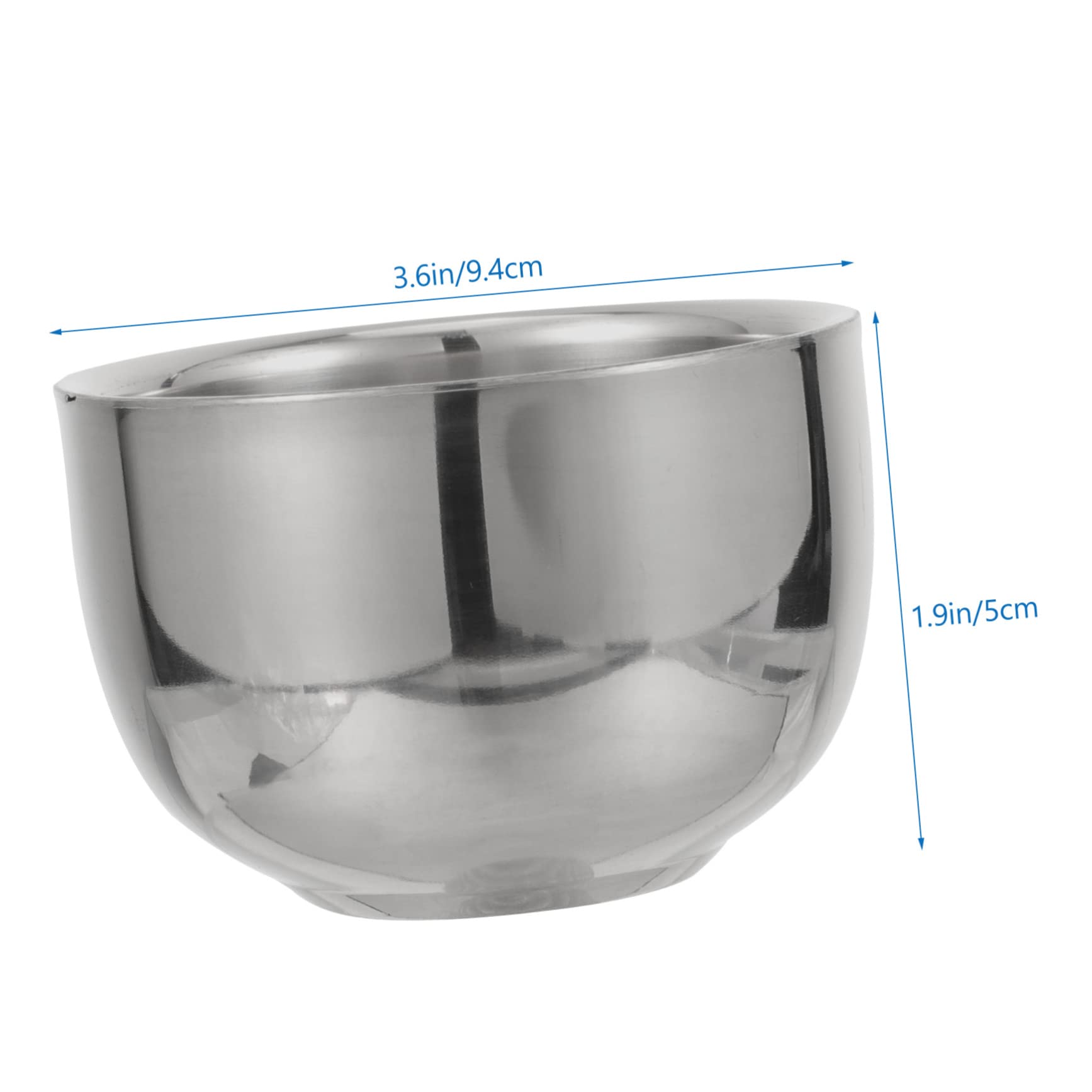 Baluue Men's Shaving Bubble Bowl Anti-slip Design Barbershop Shaving Soap Lathering Bowl Random Style