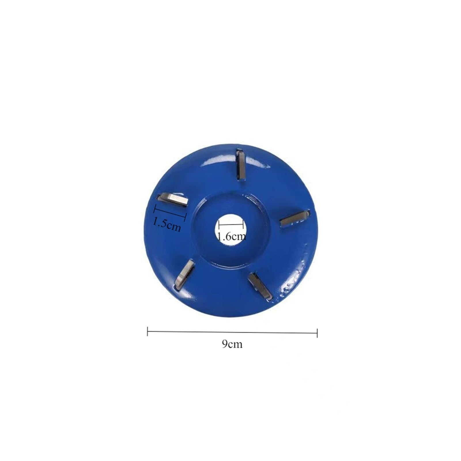 Disco de tallado de dientes múltiples de 90 mm | Fresa de dientes curvos/planos, for amoladora angular(5 tooth curved blue)