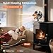 BOBEN Heat Powered Wood Stove Fan with Oscillating Function for Enhanced Heating, with Thermometer