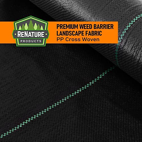 LAVEVE 4FT x 100FT Weed Barrier Landscape Fabric, 3.2oz Premium Heavy Duty Ga...