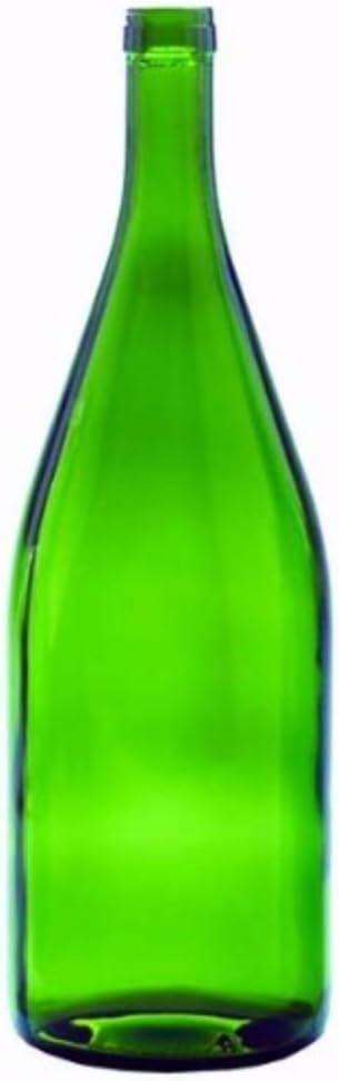 1.5 Liter Green Burgundy Bottles, 6 per case