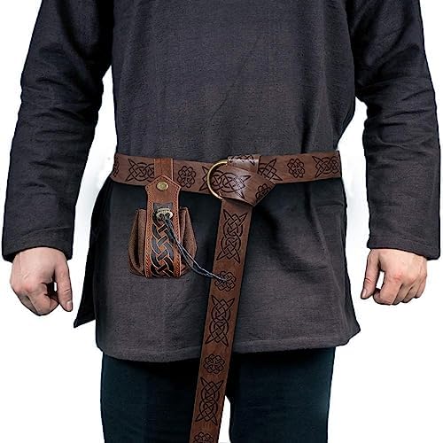 Middeleeuwse Vintage kunstleren beugels, Viking polsband, brede huurling arm bewakers, Renaissance ridder arm manchet pantser voor LARP (Donkerbruin A