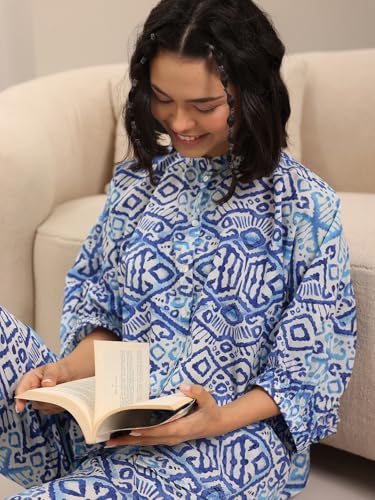 Image of Libas Printed Cotton Night Suit