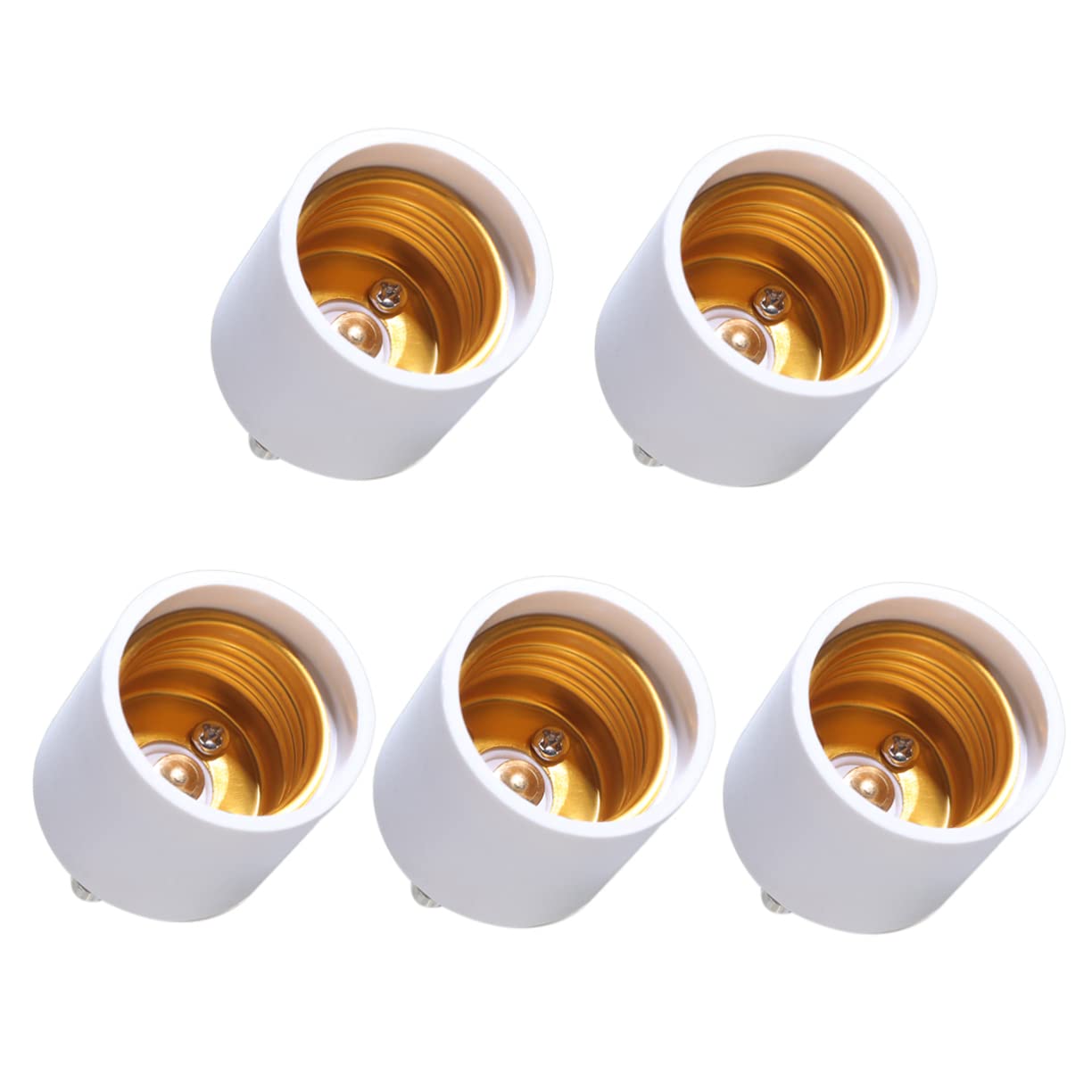 Gadpiparty 3 Set Di Adattatori Per Portalampada A Led Da Gu24 A E26/e27 Convertitore Universale Per Portalampada Design Non Sicuro Per Casa E Ufficio 5 Pezzi*3