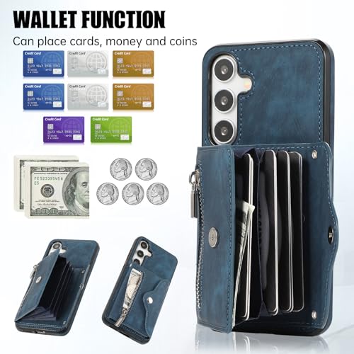 Coque pour Samsung Galaxy S24 Plus bleu LLXKFQKB UK protection silicone fine