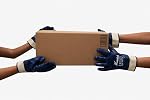 Kavish Blue Nitrile Coated Work Gloves Heavy-Duty Oil & Water Resistant Safety Gloves with Grip for Industrial Mechanical Use