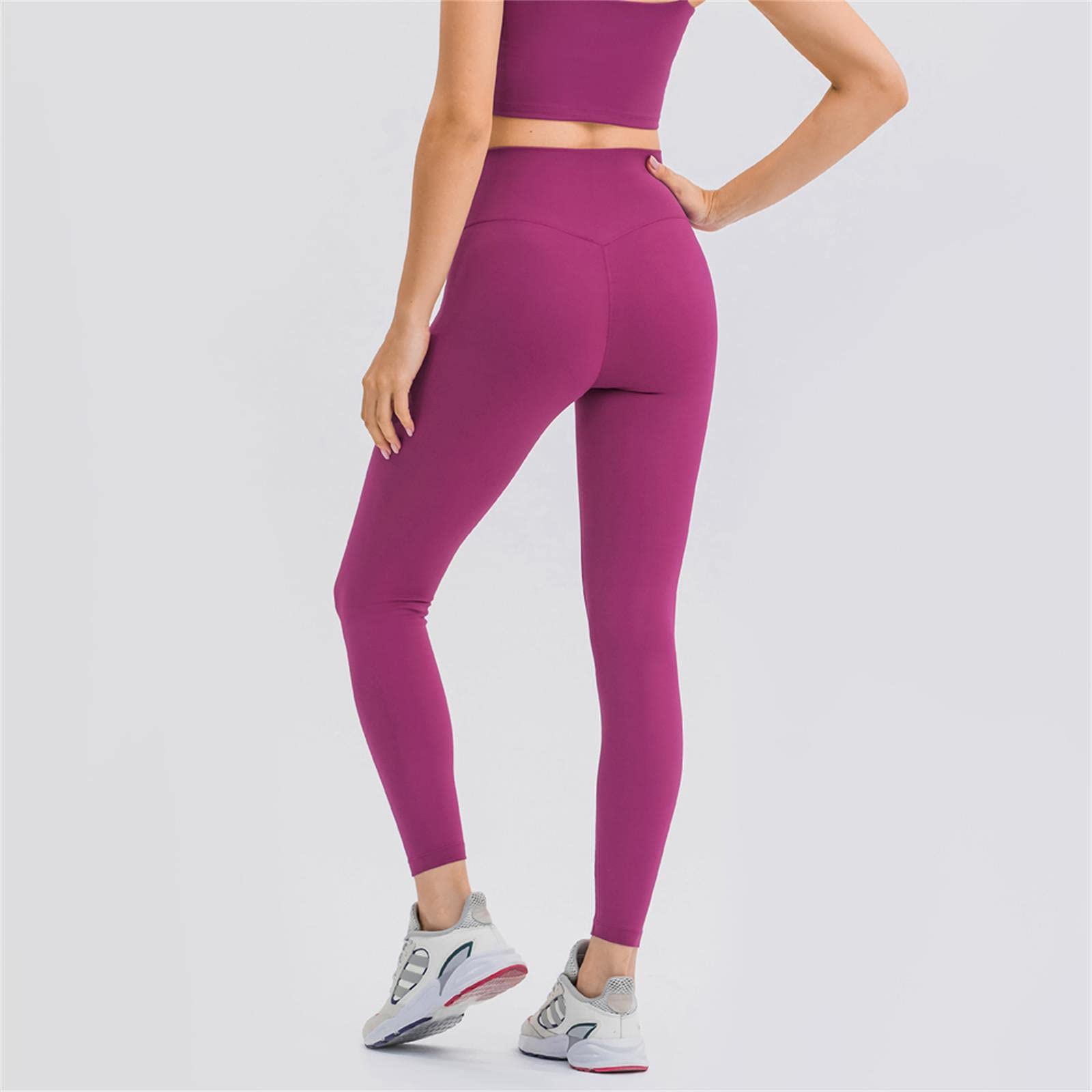 UKKO Damen Sport Leggings Trainingsgymnastik Yoga Hosen Frauen Hocke Proof High Taille Fitness Strumpfhosen Sport Leggings