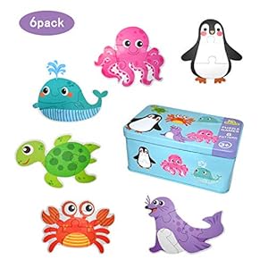 EKKONG Spielzeug für Kinder,holzspielzeug für Kinder,Holzpuzzle ab 2 3 4,Montessori Spielzeug für Weihnachten, Geburtstag, Kinderstag