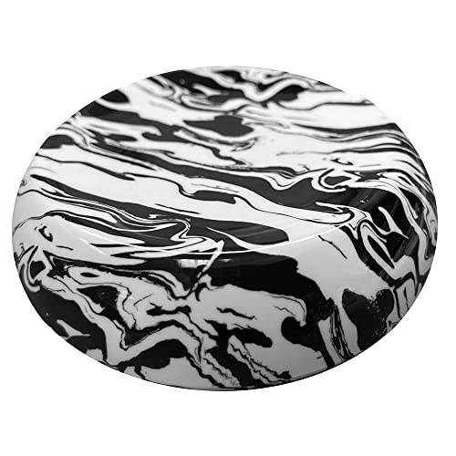 Image of Grabbit Magnetic Sewing Pincushion - Magnet Pin Organizer for Quilting, Embroidery, Needles, Bobby Pins, & Craft Storage, White /Black Swirl